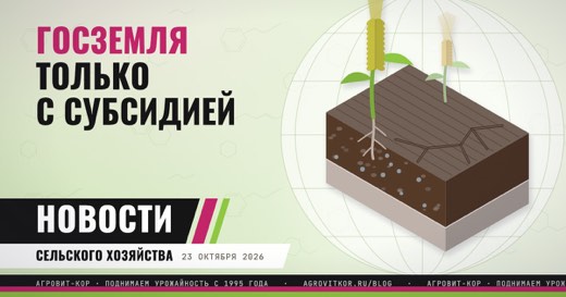 Аренда госземли только получателям субсидий: что меняет законопроект — иллюстрация к статье блога АГРОВИТ-КОР