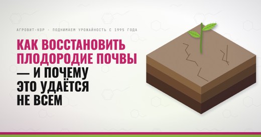 Как восстановить плодородие почвы — и почему это удаётся не всем — иллюстрация к статье блога АГРОВИТ-КОР
