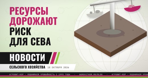 ЦБ: ресурсы дорожают быстрее зерна, под ударом посевная 2027 — иллюстрация к статье блога АГРОВИТ-КОР