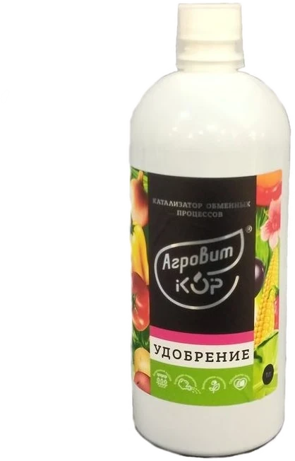 Бутылка жидкого удобрения АГРОВИТ-КОР марки А на 1 литр